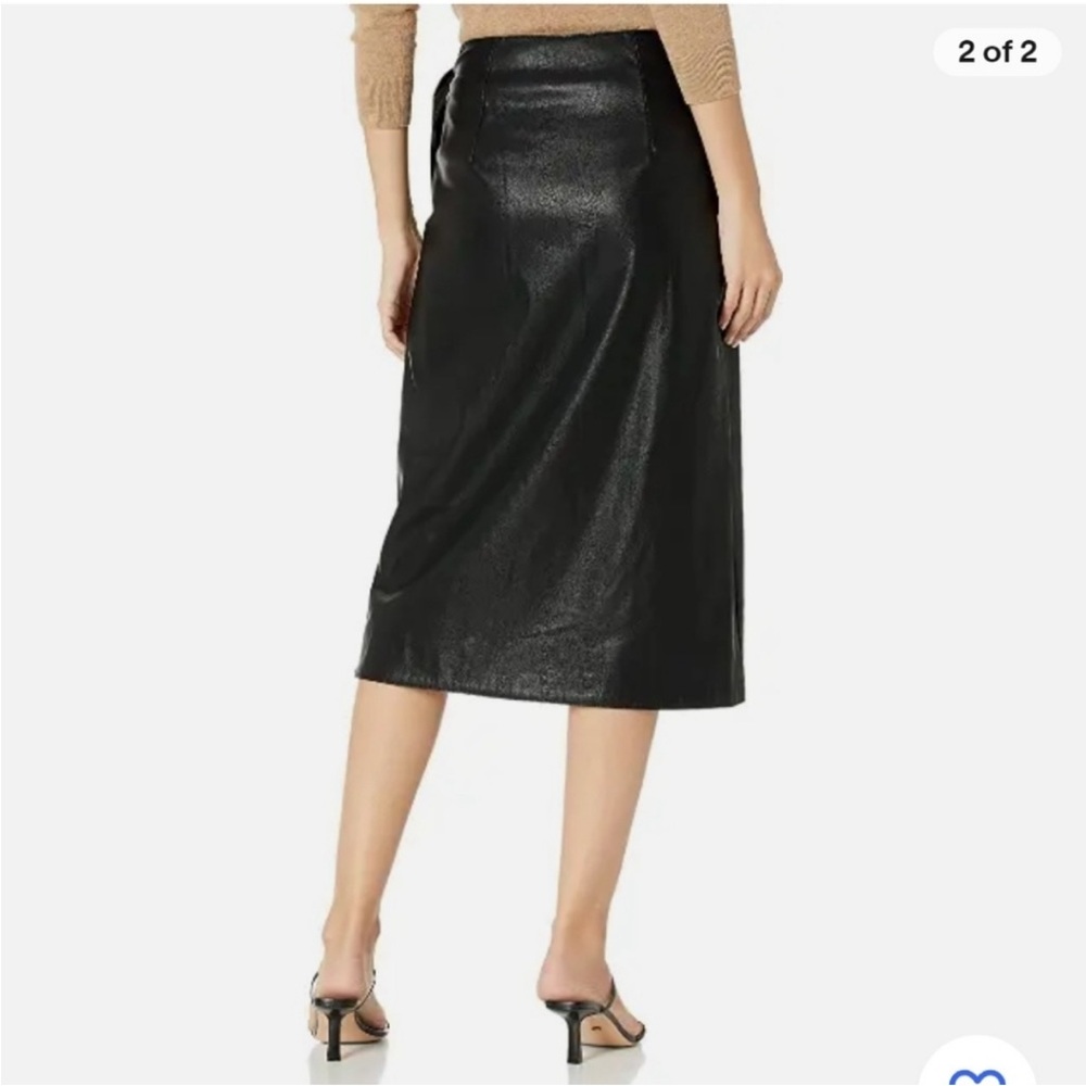 NEW Armani Exchange Leather Wrap Skirt